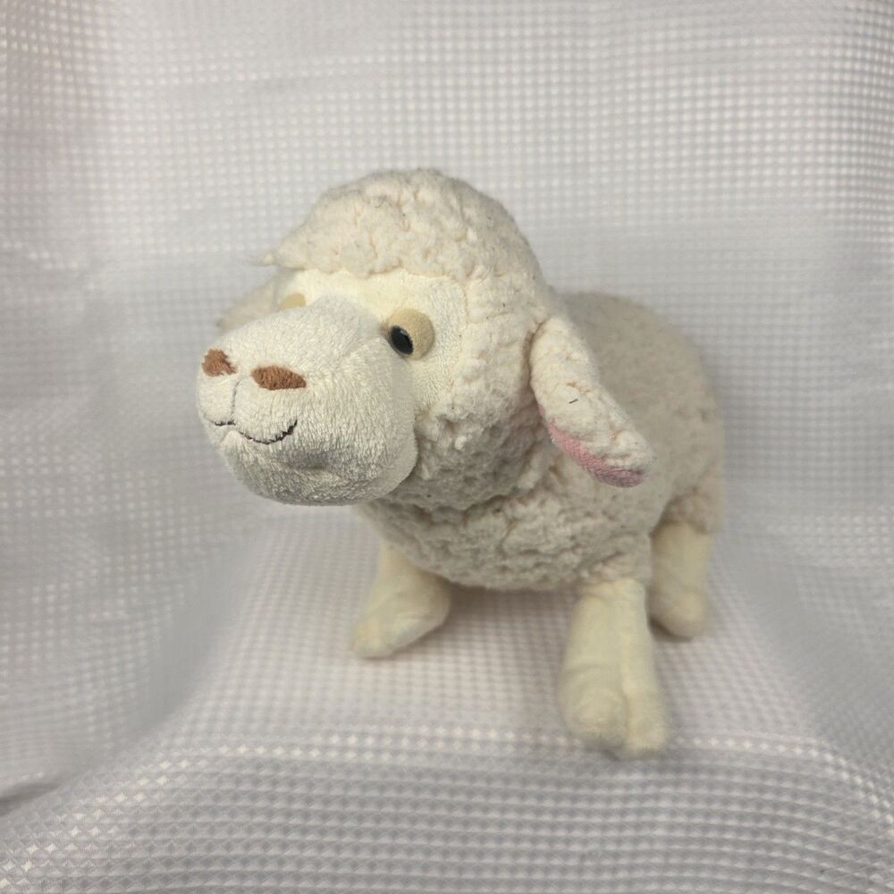Webkinz Ganz Fleecy Sheep HM435 Plush Stuffed Animal No Code Tag 10 Inch
